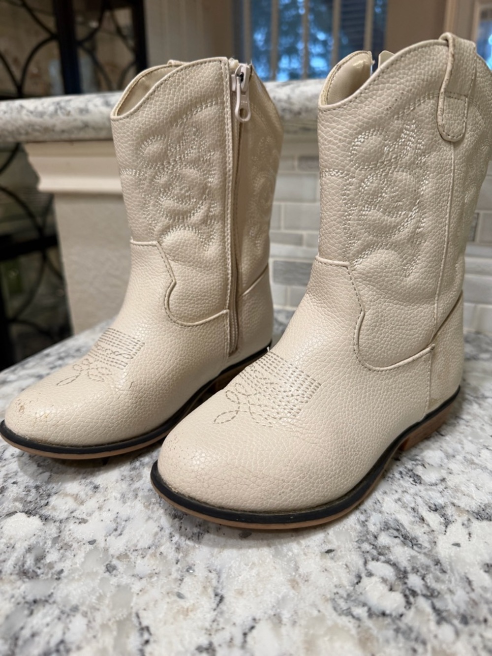 Kids Western Zip Cowboy Boots